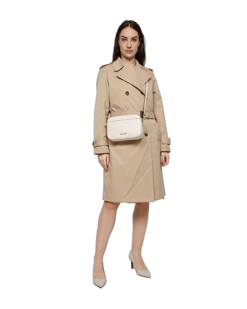 Michael Kors Women's Crossbody Bag Light Cream Leather - Crossbody-Bags Beige