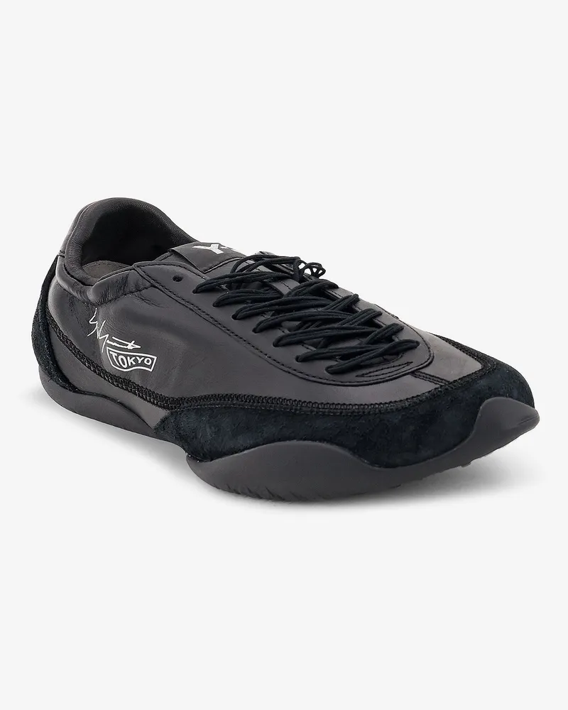 adidas Men's Sneakers Tokyo Leather Black Trainers Black