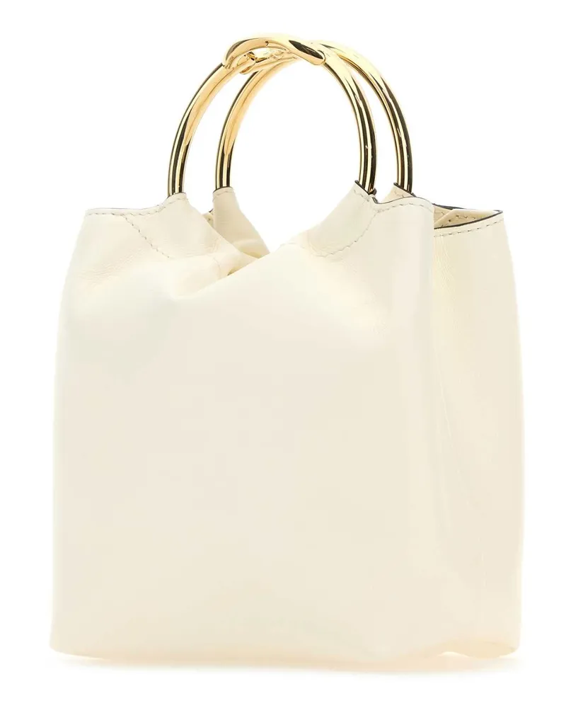 Valentino Garavani Ivory Borse A Secchiello Bag White