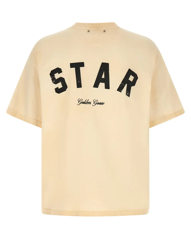 Golden Goose Cotton T-Shirt — Beige Beige