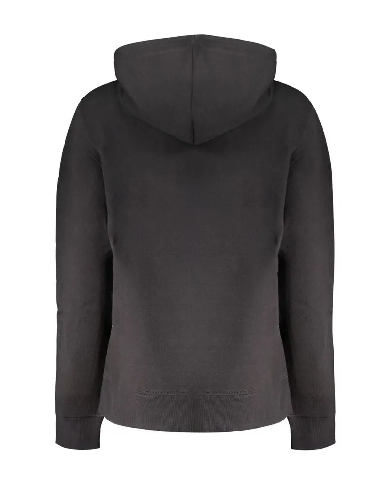 Calvin Klein Logo-Print Cotton Sweatshirt — Black Black