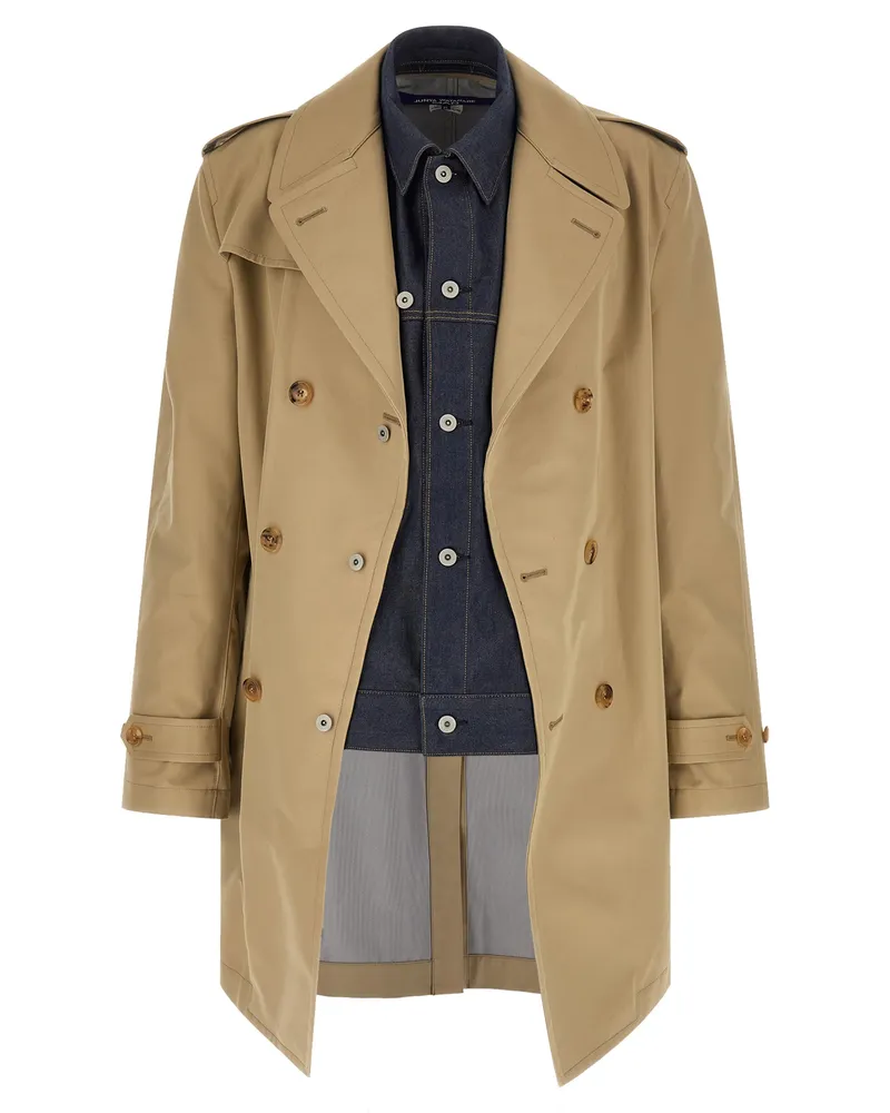 Junya Watanabe Men's Beige Cotton Coat Clothing Beige