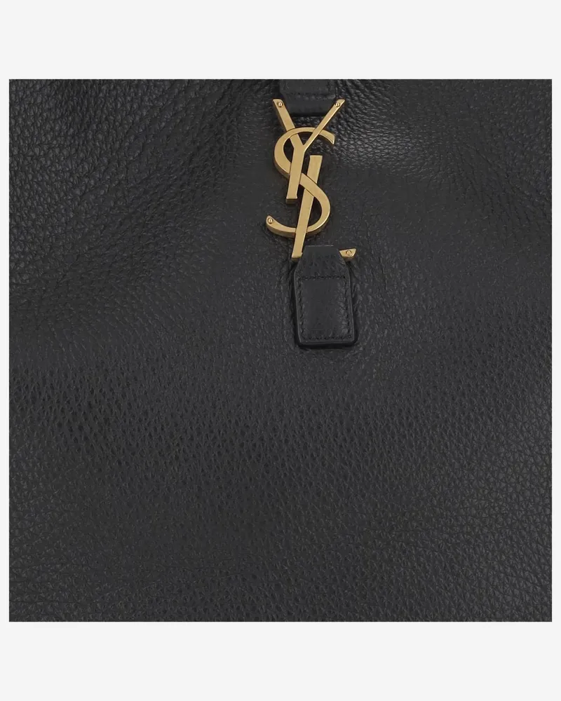 Saint Laurent Women's Bea Soft Buckskin Bag Black Shoulder Black