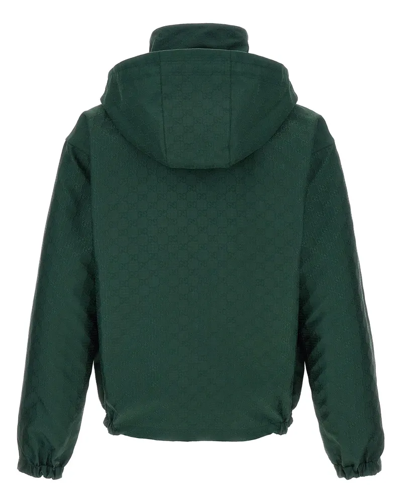 Gucci Reversible Ripstop Cotton Jacket — Green Green
