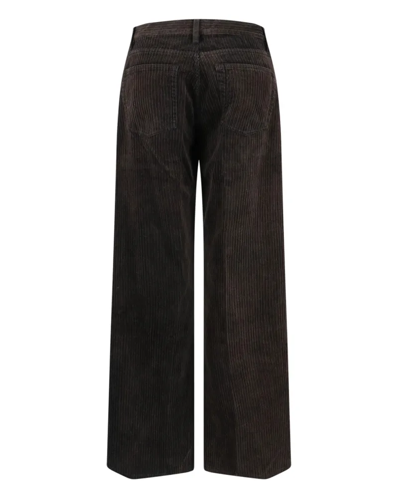 Frame Denim Women's Trousers Brown Cotton Brown