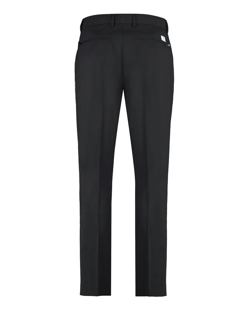 Department 5 Men's Black Wool-Blend Trousers Black