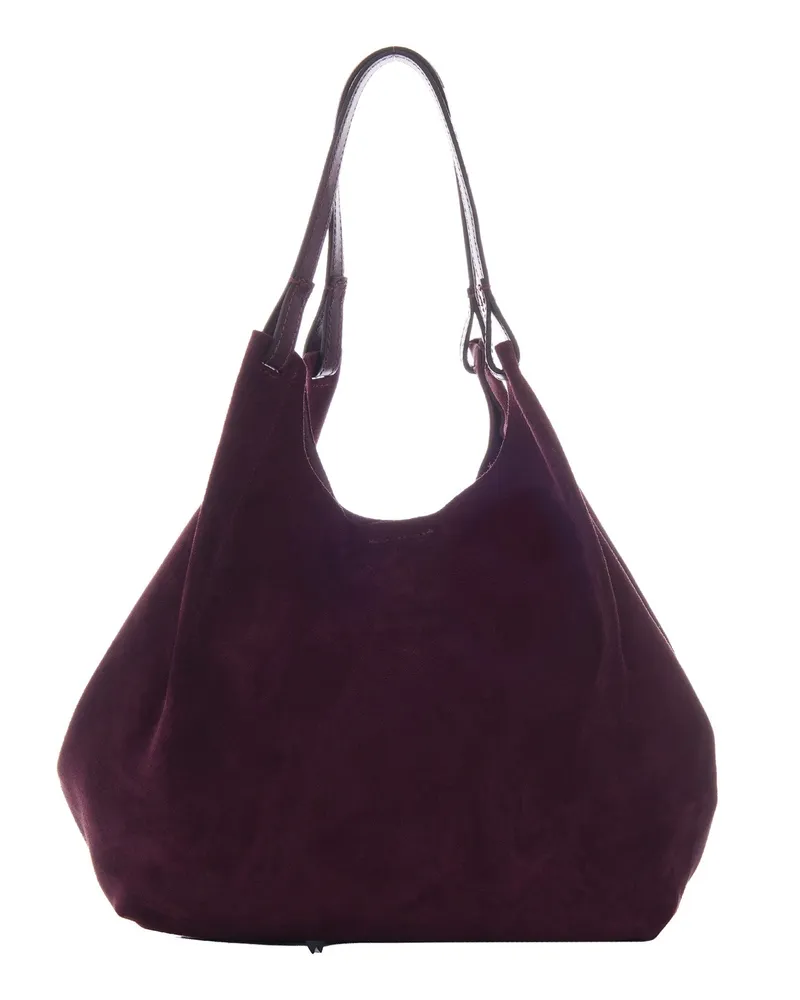 Gianni Chiarini Women's Shoulder Bag Dua Suede Burgundy Burgundy