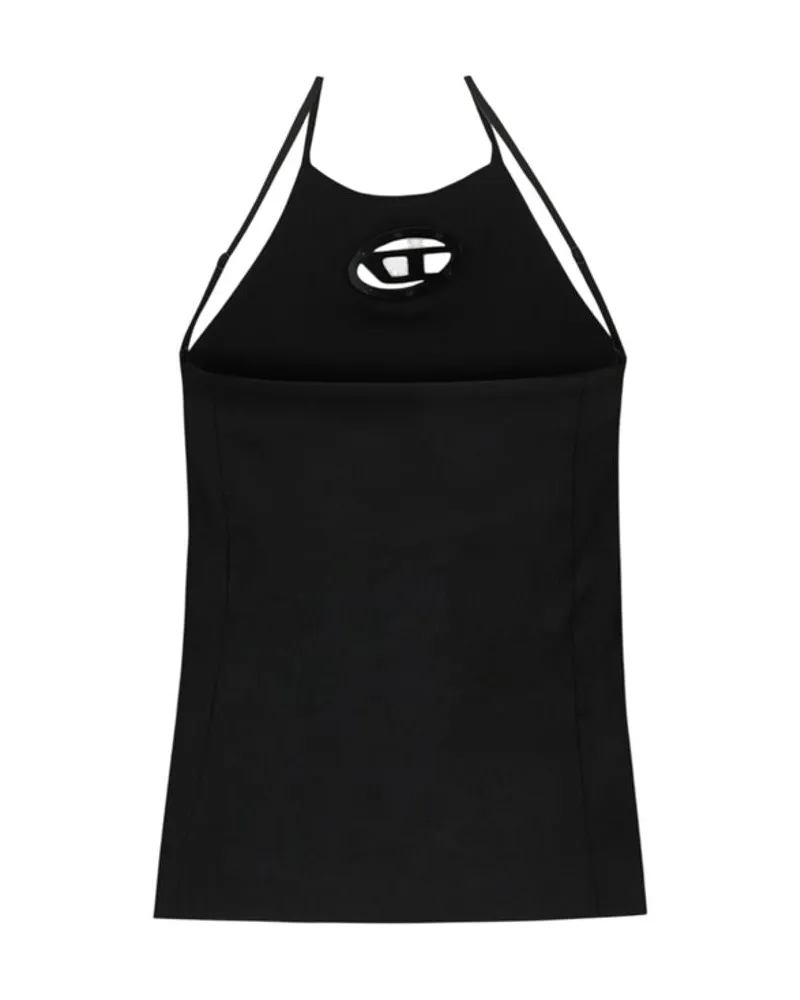 Diesel Logo-Embroidered Tank Top — Black Black