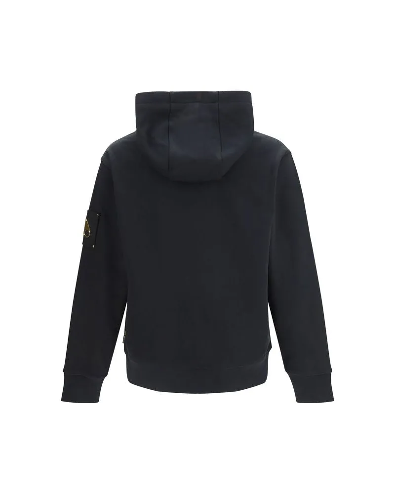 Moose Knuckles Men's Black Cotton Sweatshirt Clothing Black