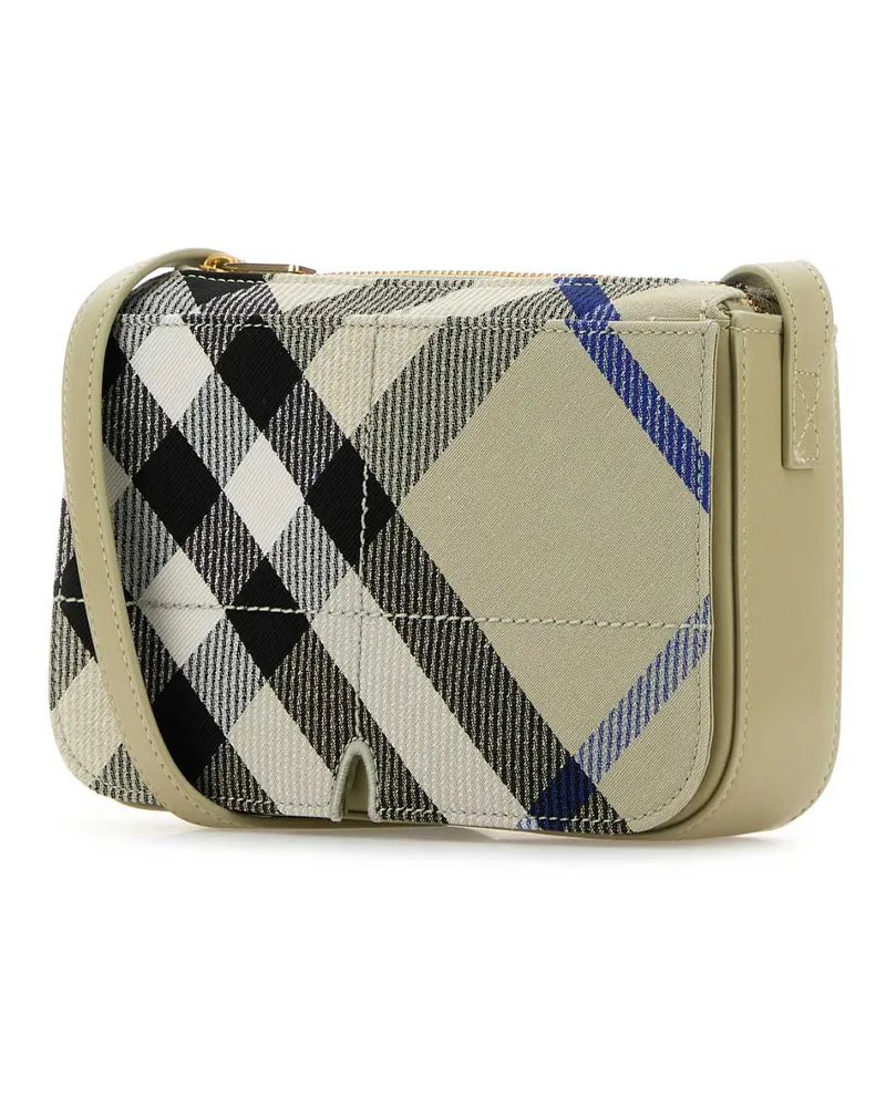Burberry Women's Embroidered Canvas Snip Crossbody Bag Lichen Borse A Tracolla Beige