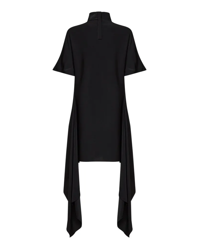 Alaïa Women's T-Shirt Mini Dress Asymmetric Black Viscose Black