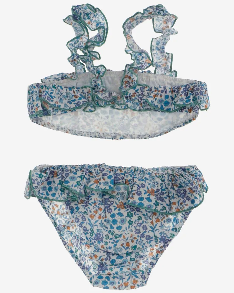 Il Gufo Girls' Two-Piece Swimsuit Liberty Floral Multicolour Swimsuits Sea Clothing Multicolor