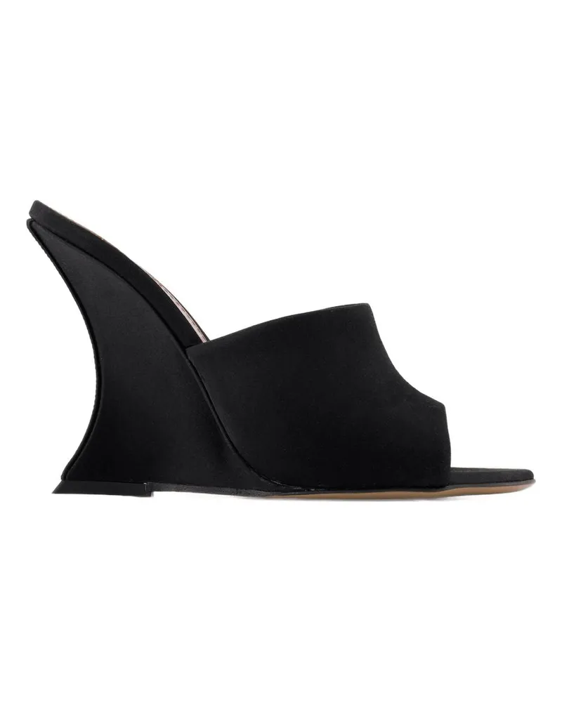 Paris Texas Women's Nina Court Shoes -  Silk Black Pumps Black