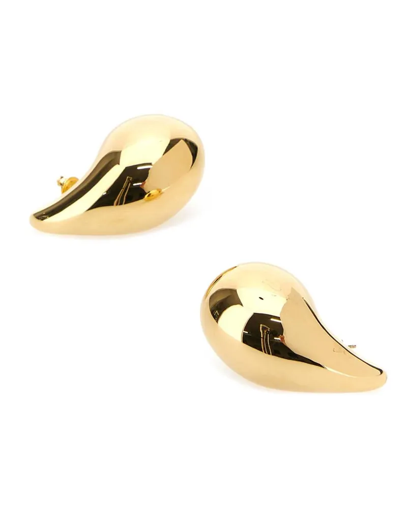 Bottega Veneta Women's Gold Silver Big Drop Earrings Gold