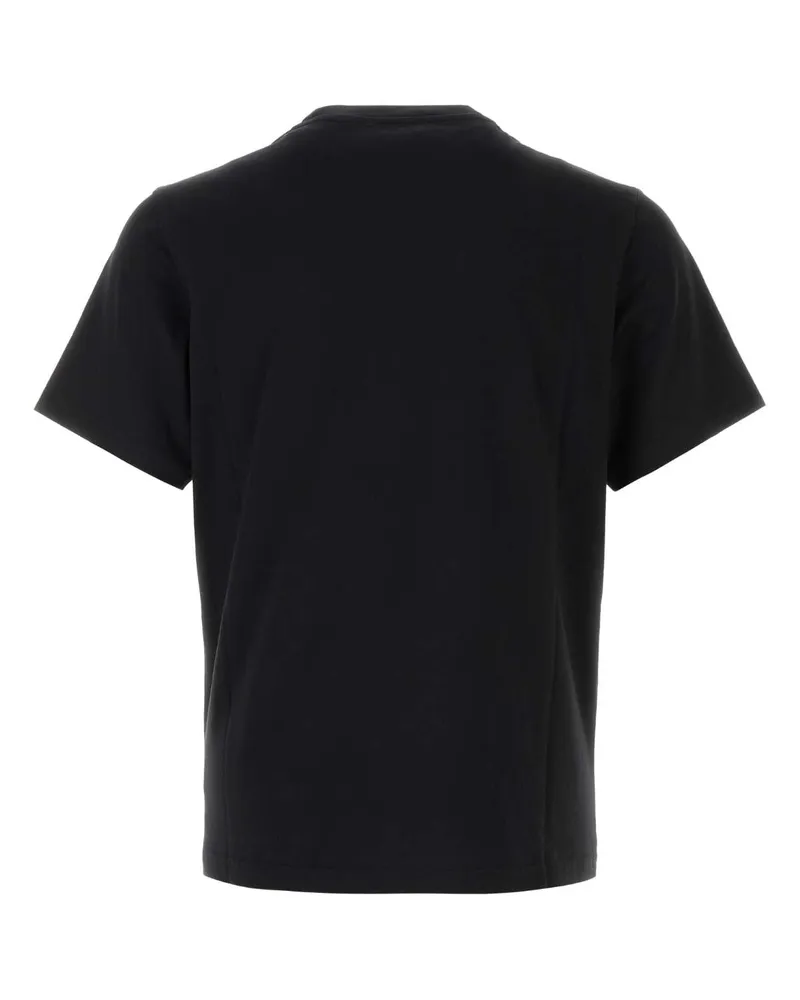 AUTRY Men's Black Cotton T-Shirt Cottonblack Exterior Exterior: T-shirts And Polos Black