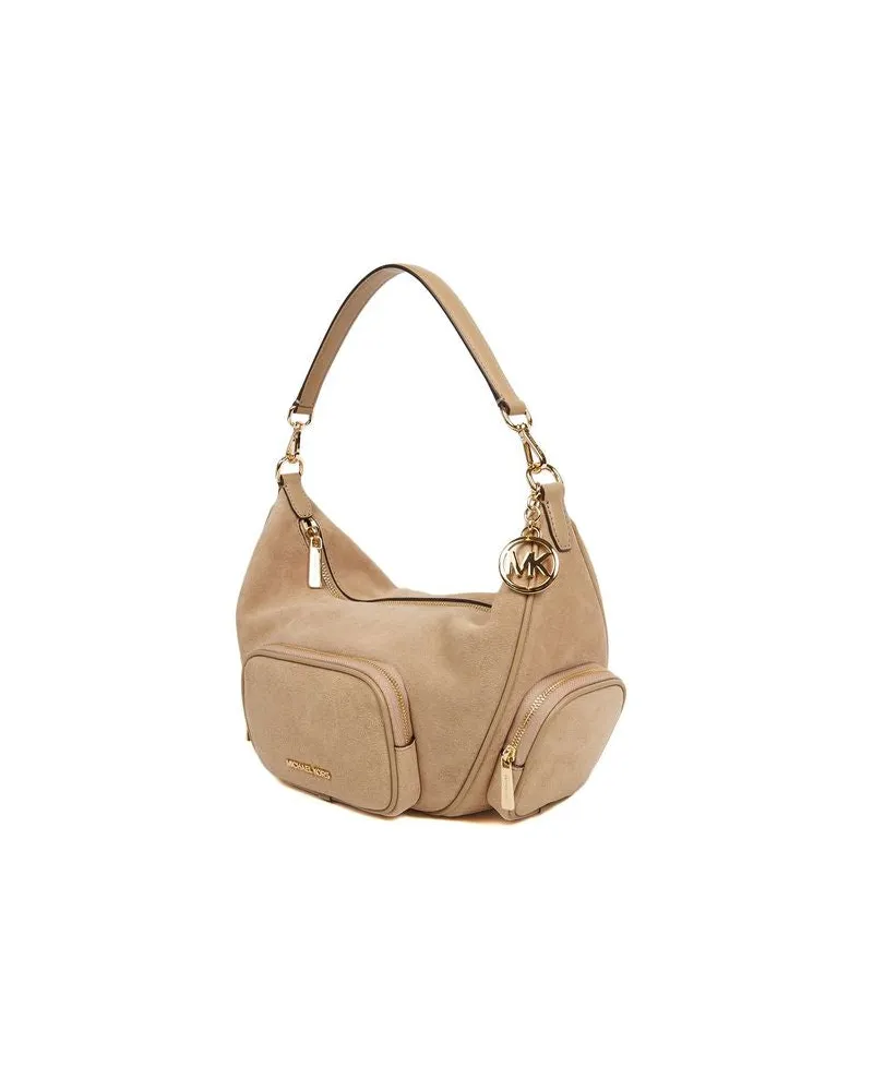 Michael Kors Women's Shoulder Bag Camel Leather Shoulder-bags Beige
