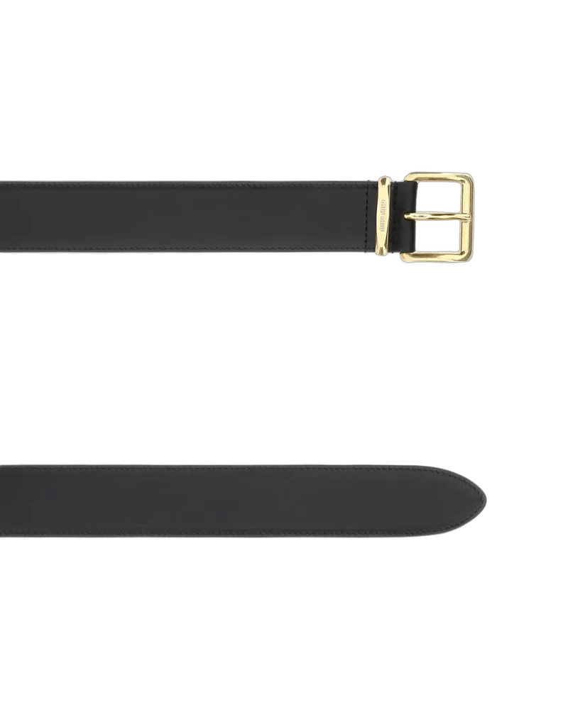 Miu Miu Women's Black Leather Belt Vitello Cinture Black