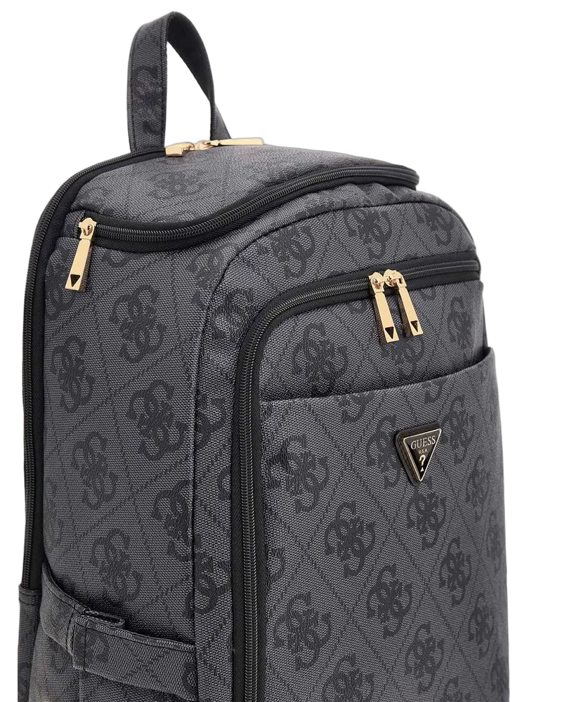 Guess Women's Backpack Coal Logo Polyurethane Gray
