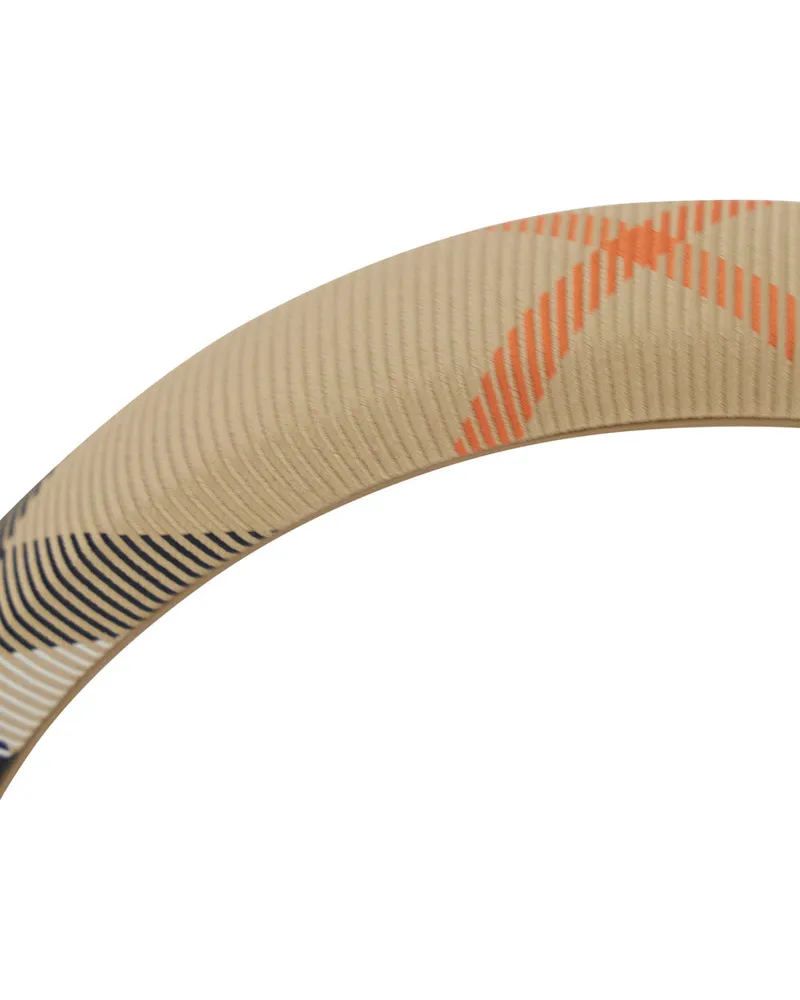 Burberry Check Print Headband — Beige Beige