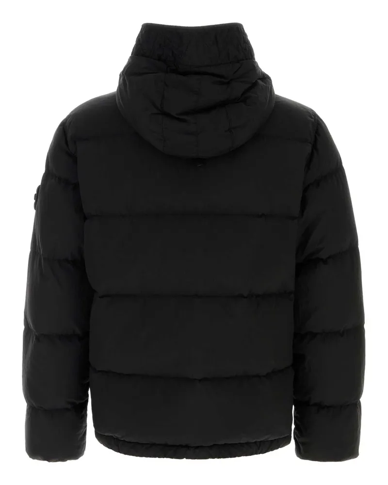 Stone Island Quilted Nylon Down Jacket — Black Black