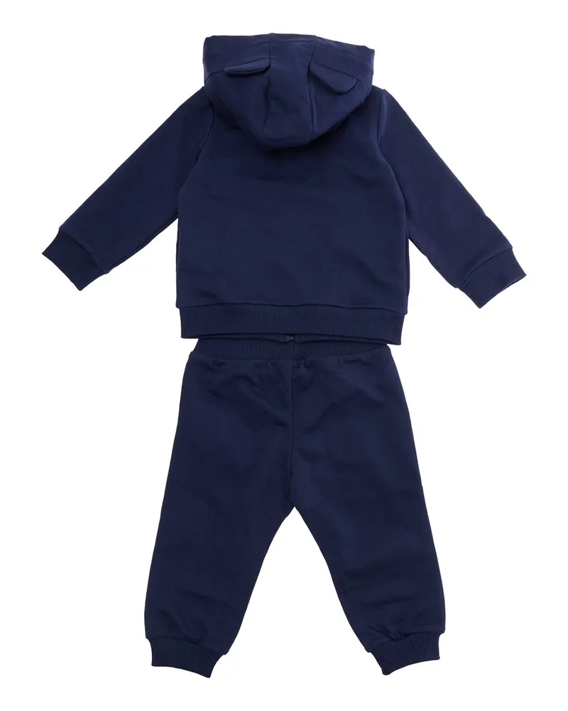 Moschino Unisex Tracksuit Blue Baby Cotton Sets Navy