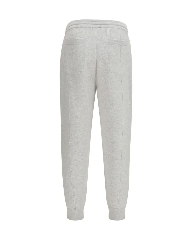 Brunello Cucinelli Double-Knit Cashmere Joggers — Gray 