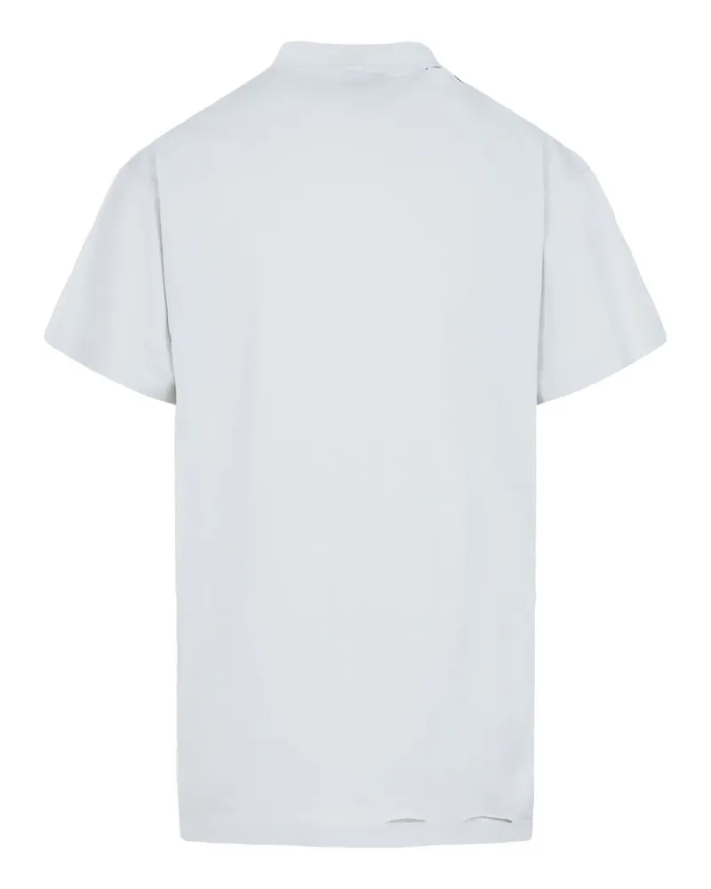 Balenciaga Logo Print T-shirt — White White