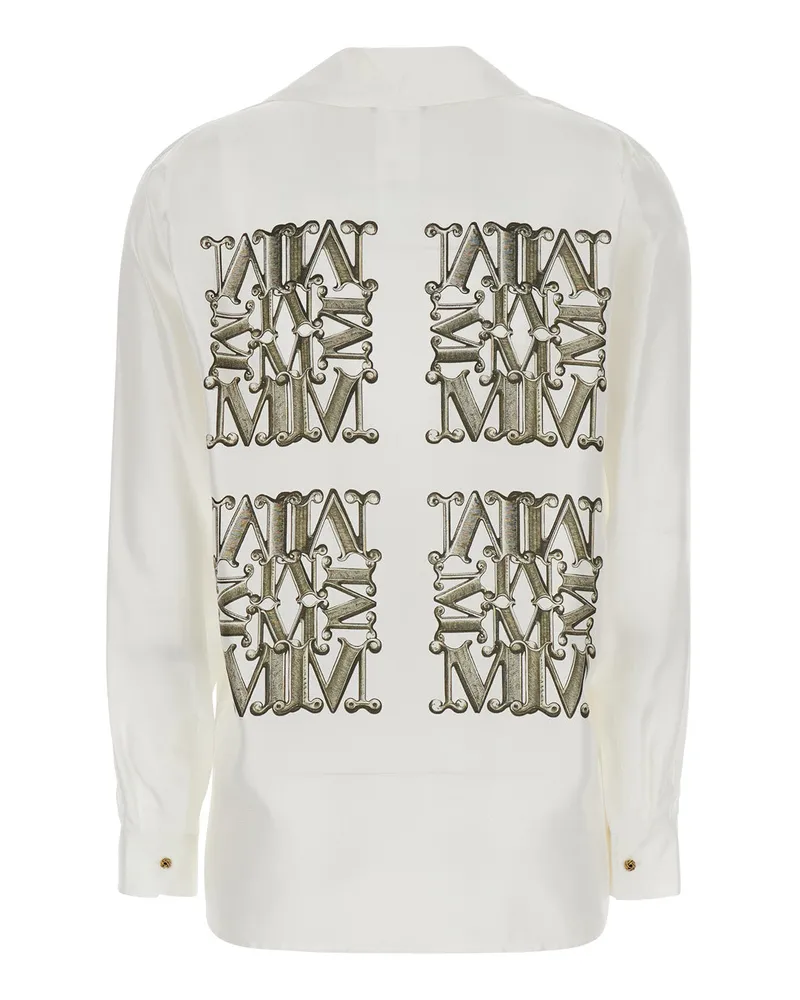 Max Mara Women's Shirt White Silk Blouses White