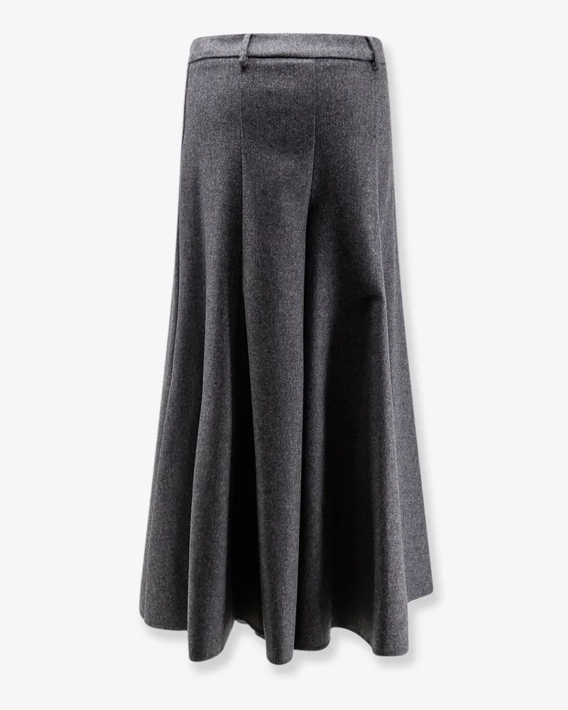 NUDE Women's Wool Blend Pantskirt Grey Trousers Gray