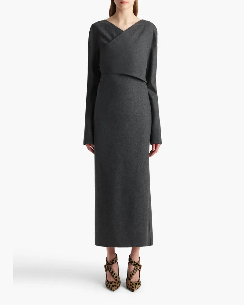 KHAITE Dress — Charcoal Charcoal
