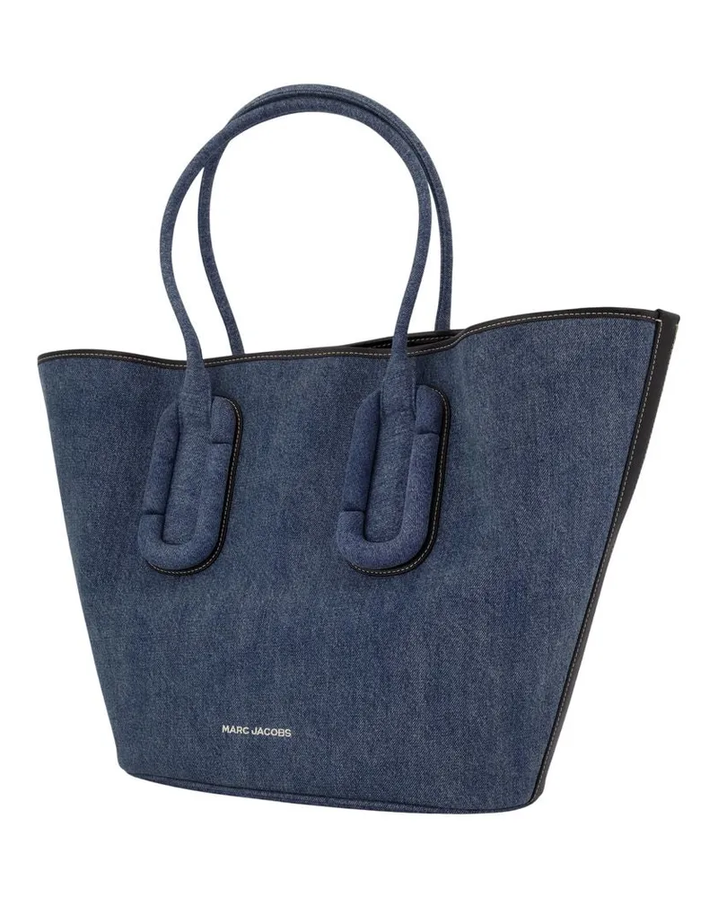 Marc Jacobs Women's The Tote Shopper Bag -  Cotton Blue Totes-Shopping-Bags Blue