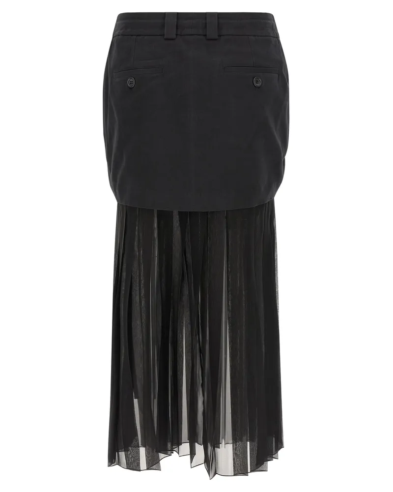 Dolce & Gabbana Women's Black Silk Midi Skirt Black