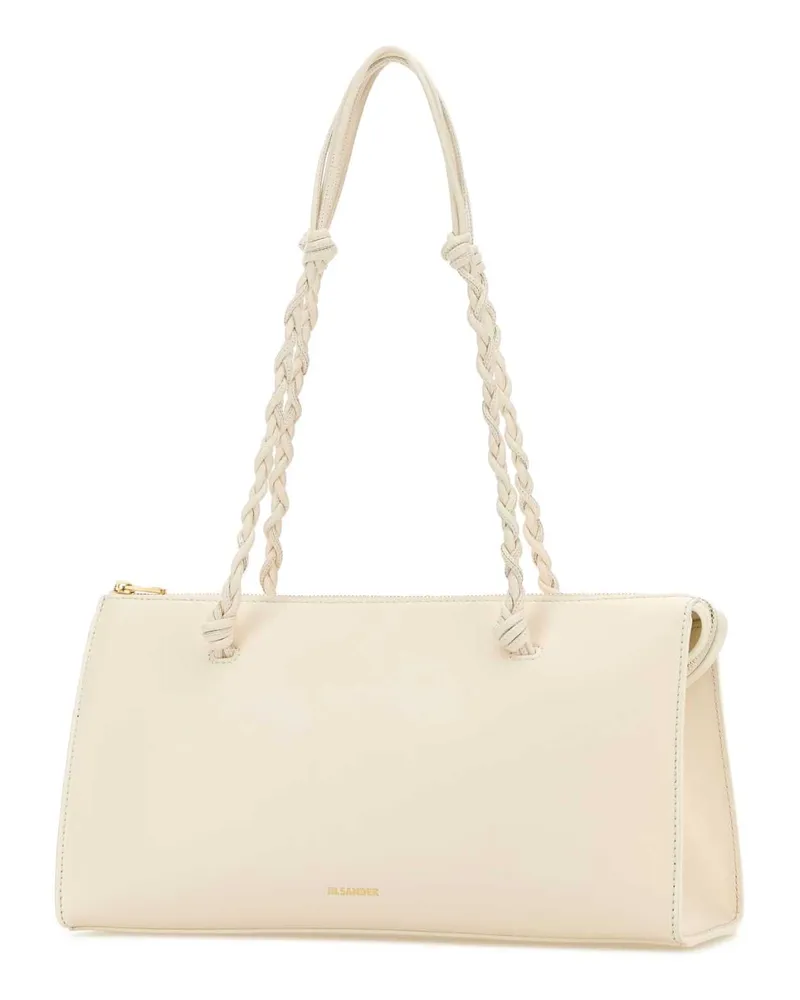 Jil Sander Women's Ivory Leather Tangle Tent Shoulder Bag 106 Borse A Mano Beige
