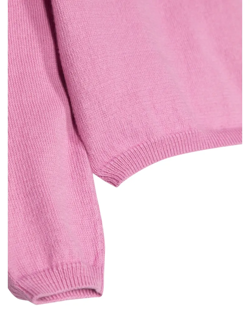 Il Gufo Cotton Knit Cardigan — Pink Pink