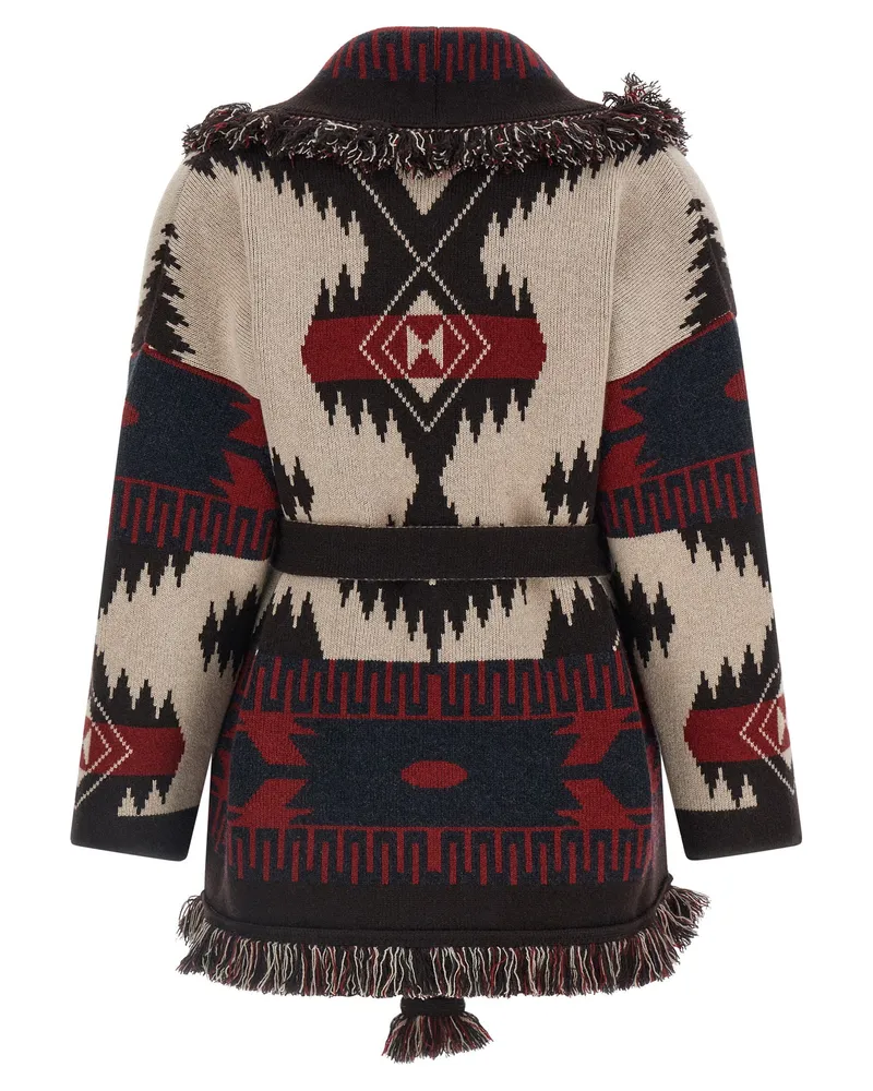 Alanui Icon Cardigan — Beige Beige