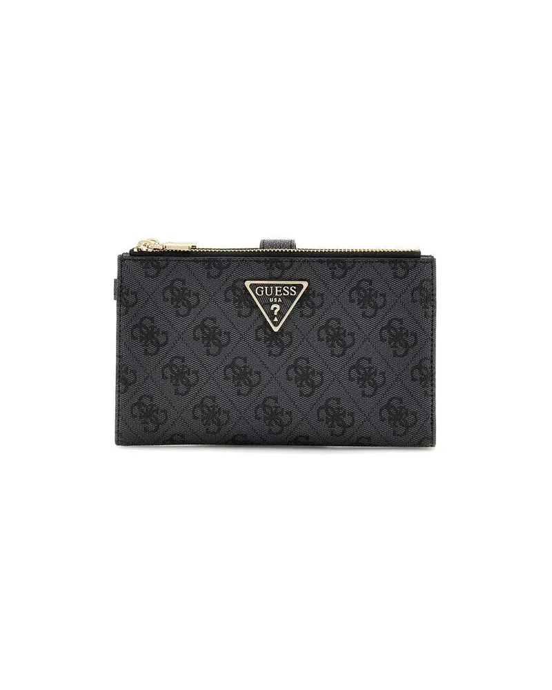 Guess Women's Wallet Coal Logo Polyurethane Bags Black