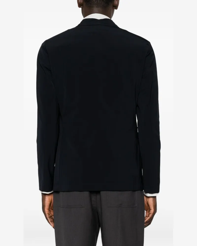 Emporio Armani Single-Breasted Blazer — Navy Navy