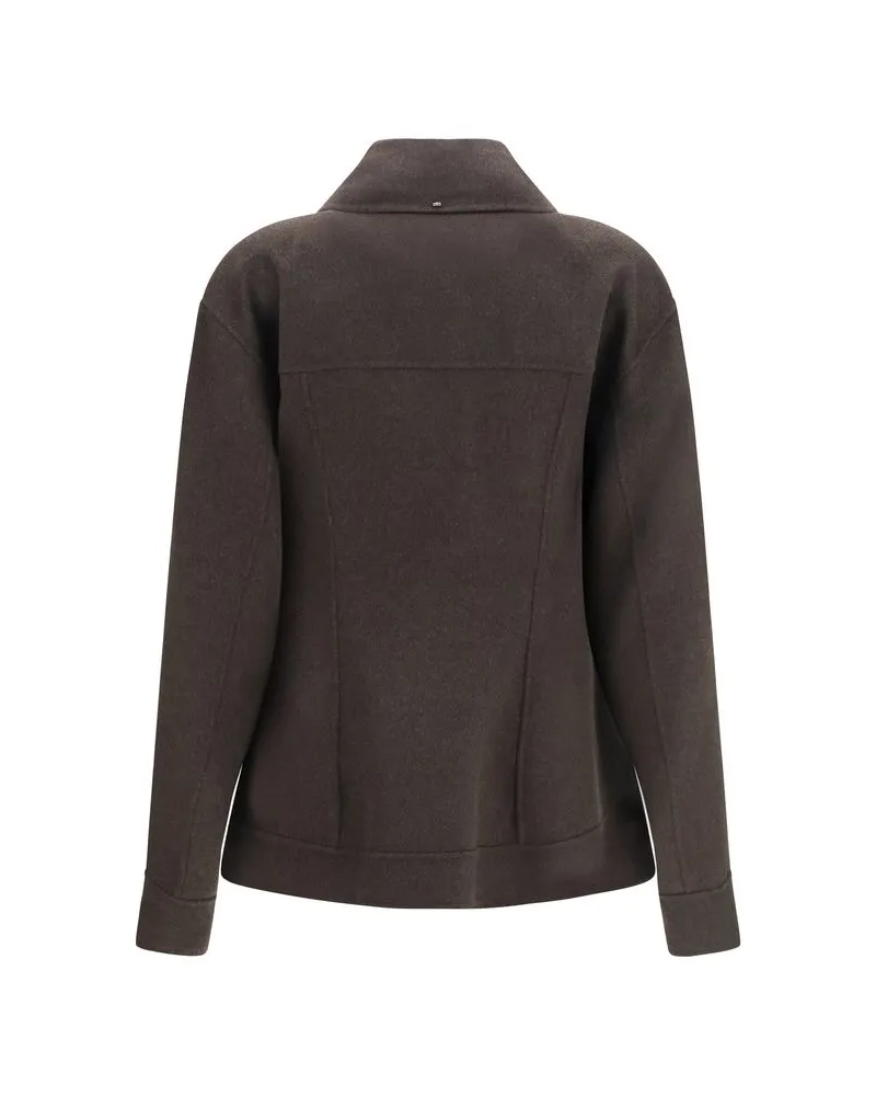 Max Mara Calcio Jacket — Brown Brown