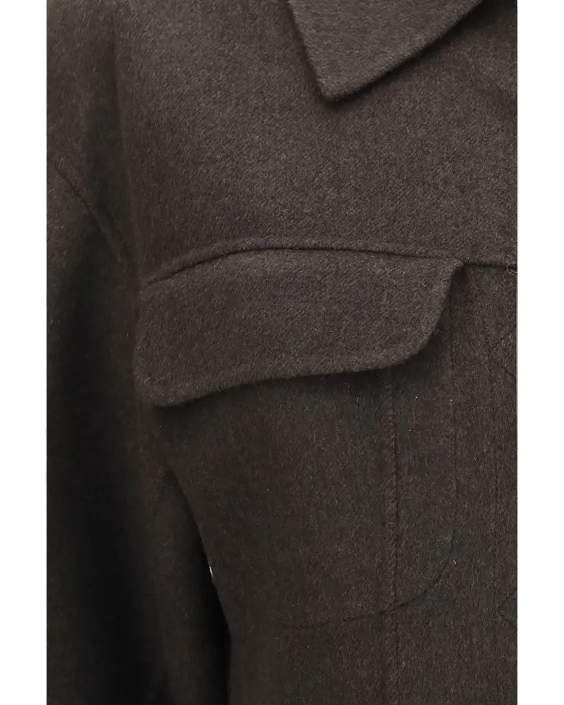 Max Mara Calcio Jacket — Brown Brown
