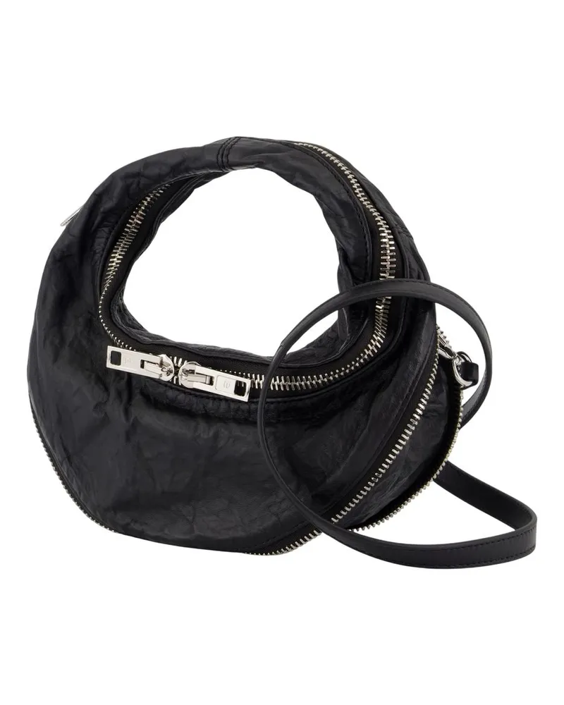 Alexander Wang Women's Twyst Mini Crossbody -  Leather Black Calfskin Bags Crossbodies Black
