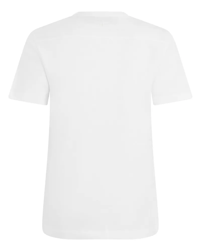Elisabetta Franchi Women's T-Shirt Printed Cotton Chalk T-Shirts & Jerseys White