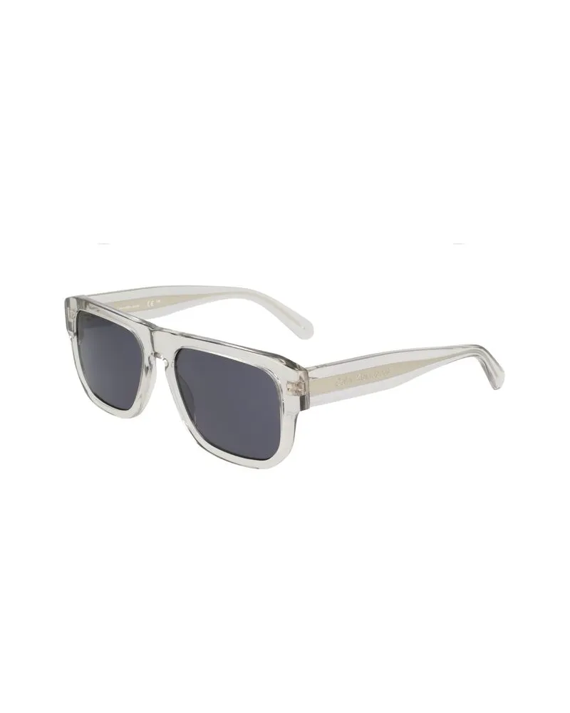 Calvin Klein CA-47093 Transparent Acetate Sunglasses — Clear Clear