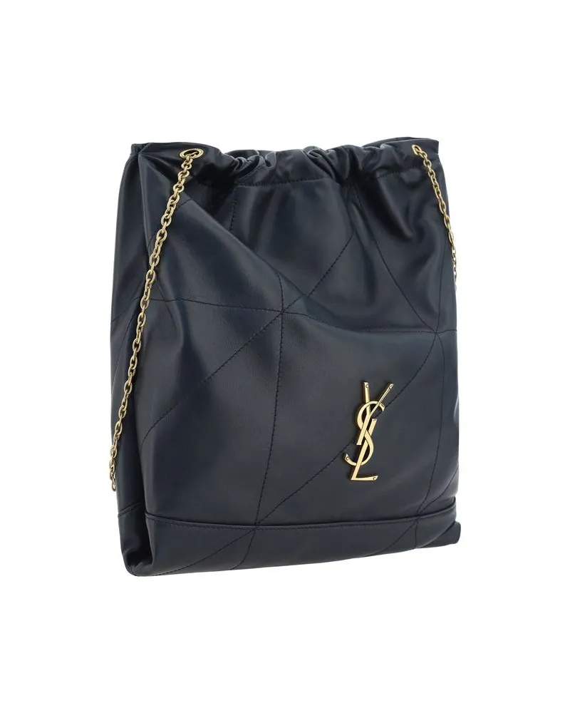 Saint Laurent Women's Black Lamb Ovis Aries Shoulder Bag Black