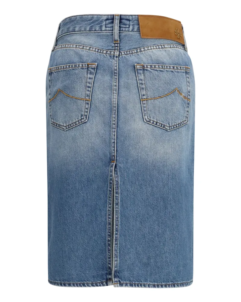 Jacob Cohën Women's Denim Midi Skirt Medium Blue Cotton Blue