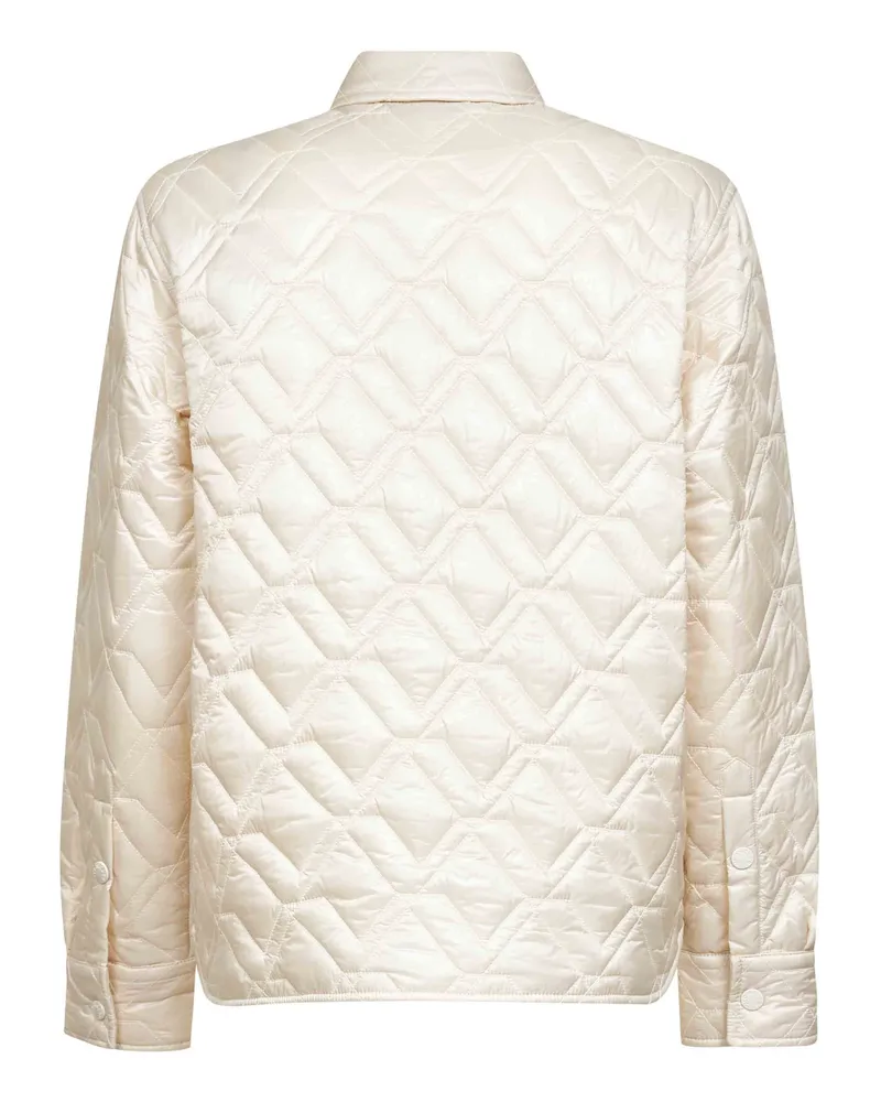 Moncler Women's Beige Quilted Padded Shirt Jacket Polyamide Beige