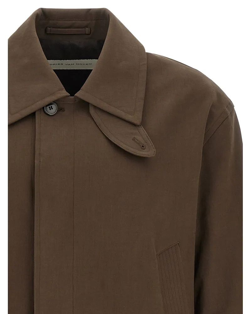 Dries van Noten Jacket — Brown Brown