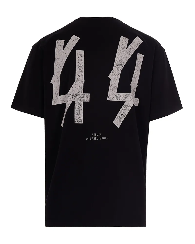 44 LABEL GROUP Men's T-Shirt Guestlist Black Cotton T-Shirts And Polos Black