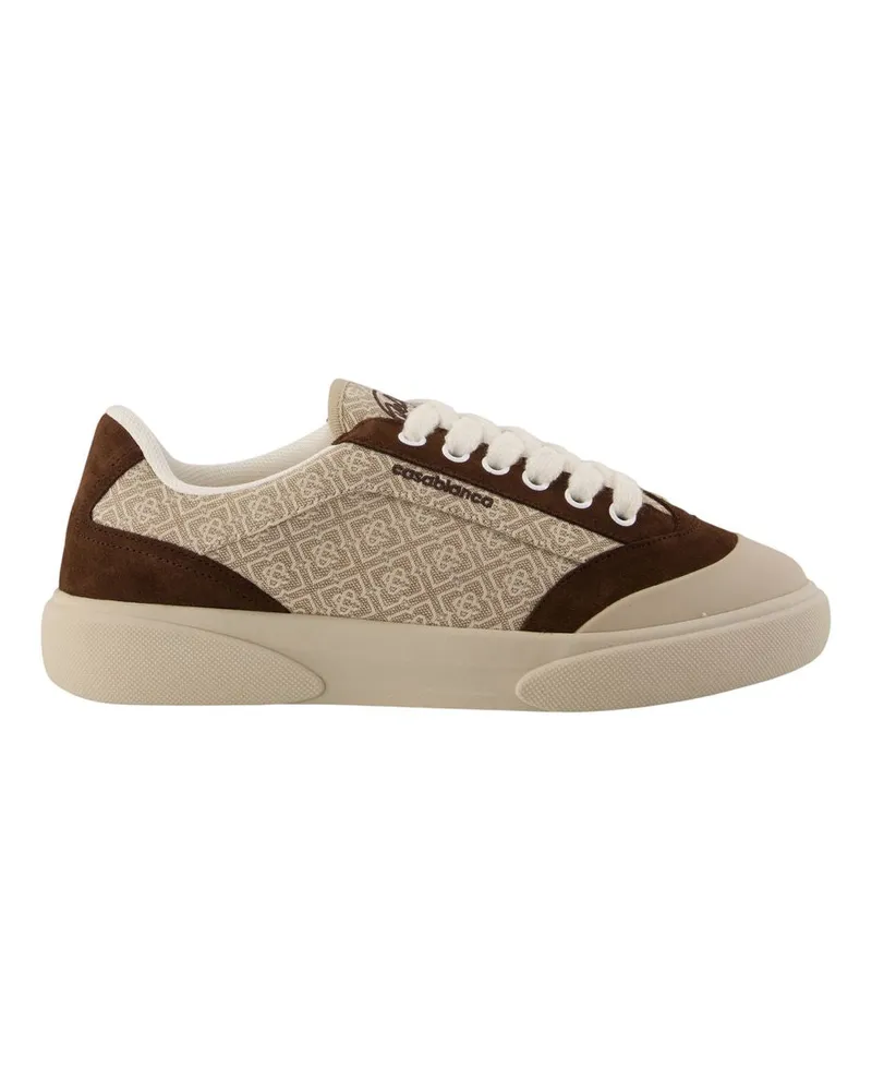 Casablanca Paris Men's Del Mar Sneaker Brown Calfskin Brown