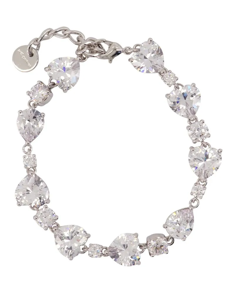 Self-Portrait Women's Crystal Droplet Bracelet Self Portrait Pearls Silver Jewelry-Watches Bracelets Silver