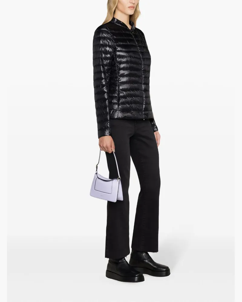 Herno Quilted Nylon Down Jacket — Black Black